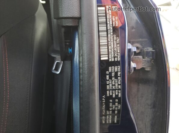 ZACCJBCB8HPF15417 2017 JEEP RENEGADE Синий Вид наклейки с VIN-кодом