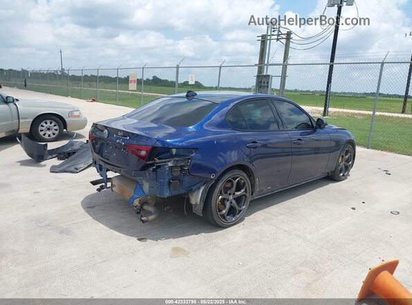 ZARFAMBN4M7648578 2021 ALFA ROMEO GIULIA Синий Задняя правая четверть