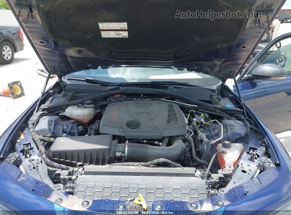 ZARFAMBN4M7648578 2021 ALFA ROMEO GIULIA Синий Вид сзади