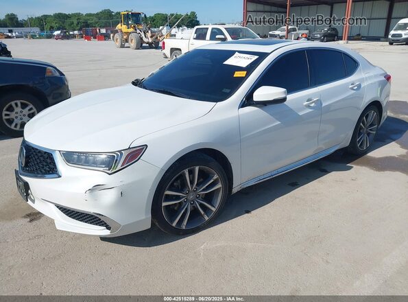 19UUB2F40LA001070 2020 ACURA TLX White Առջևի ձախ երեք քառորդ տեսարան