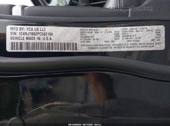 1C4RJYB62PC582194 2023 JEEP GRAND CHEROKEE 4XE Black Widok komory silnika