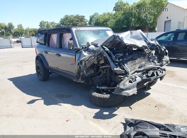 1FMDE5BH9MLB00617 2021 FORD BRONCO Серый Передняя правая четверть