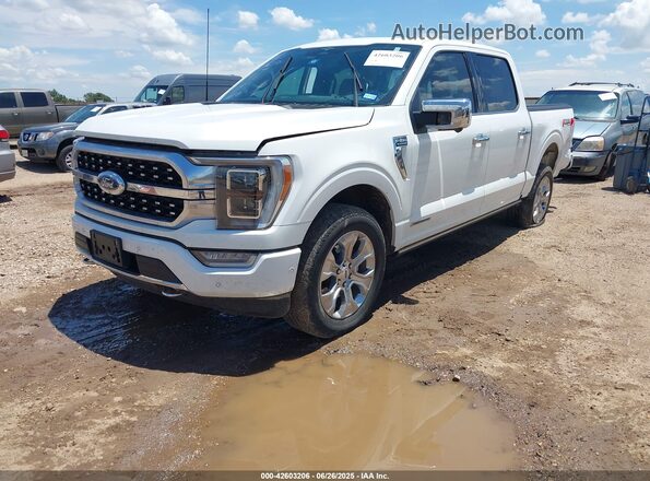 1FTFW1ED1PFB26840 2023 FORD F150 White წინა მარცხენა ხედი სამი მეოთხედიდან