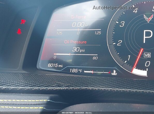1G1YB3D47R5116476 2024 CHEVROLET CORVETTE Yellow Widok wnętrza z tyłu