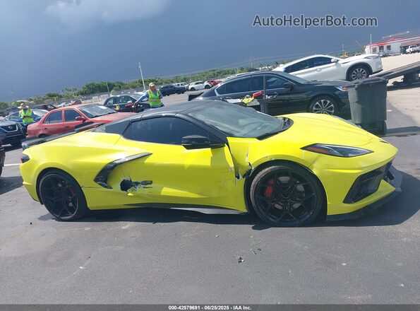 1G1YB3D47R5116476 2024 CHEVROLET CORVETTE Yellow Widok deski rozdzielczej