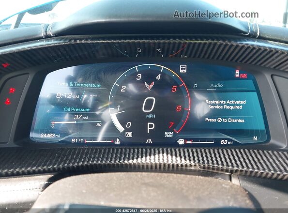 1G1YC3D49P5126856 2023 CHEVROLET CORVETTE Blue Widok tylnych siedzeń