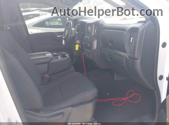 1GCRWBEK2MZ301480 2021 CHEVROLET SILVERADO Белый Вид салона спереди