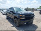 2021 Chevrolet Silverado 1500 4wd  Short Bed Custom/4wd  Standard Bed Custom Black vin: 1GCUYBEF6MZ288272