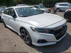2021 Honda Accord Sport White vin: 1HGCV1F3XMA109881