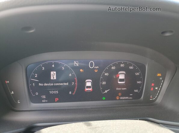 1HGCY1F42SA002093 2025 HONDA ACCORD Серый Вид щитка приборов