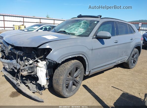 1V2TE2CA1LC212471 2020 VOLKSWAGEN ATLAS Gray Передня ліва чверть