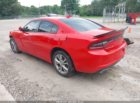 2C3CDXJG1MH609190 2021 DODGE CHARGER Красный Задняя левая четверть