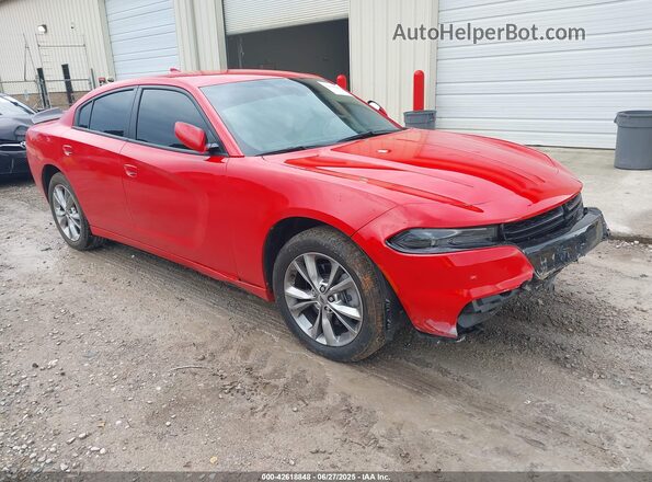 2C3CDXJG1MH609190 2021 DODGE CHARGER Красный Передняя правая четверть