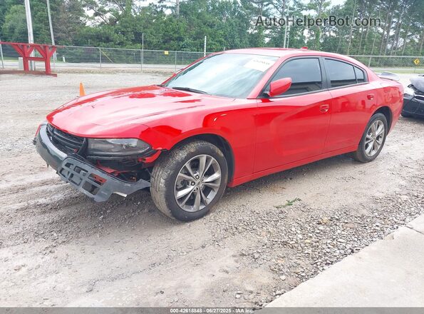 2C3CDXJG1MH609190 2021 DODGE CHARGER Красный Передняя левая четверть