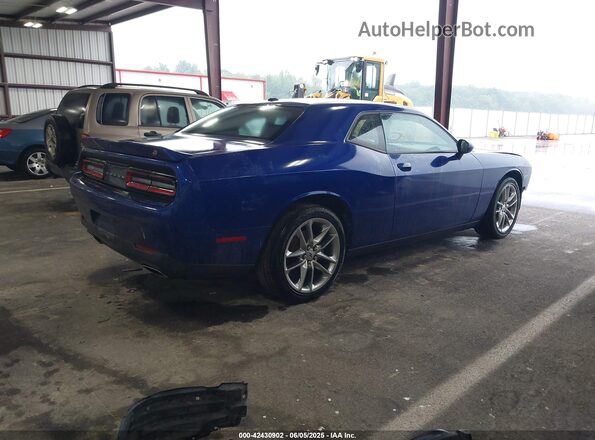 2C3CDZKG4NH192398 2022 DODGE CHALLENGER Синий Задняя правая четверть