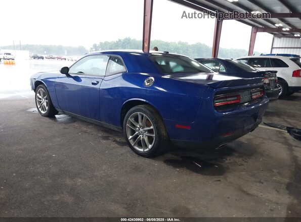 2C3CDZKG4NH192398 2022 DODGE CHALLENGER Синий Задняя левая четверть