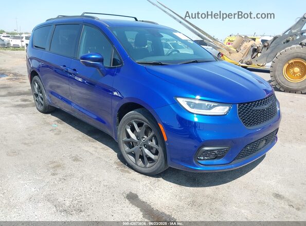 2C4RC3GG9MR574028 2021 CHRYSLER PACIFICA Blue წინა მარჯვენა