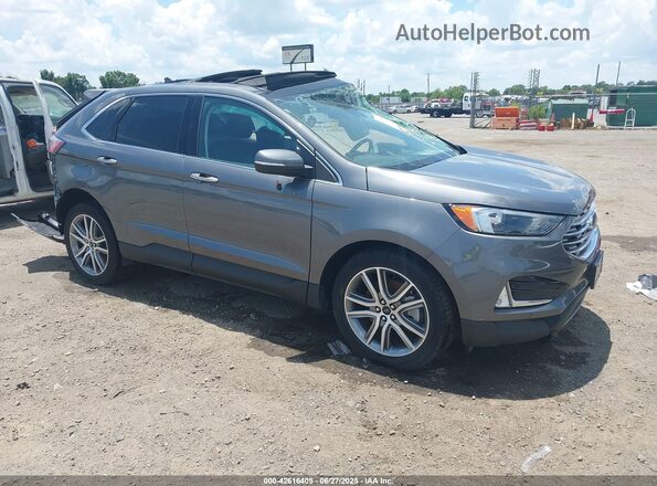 2FMPK4K94PBA11423 2023 FORD EDGE Серый Передняя правая четверть