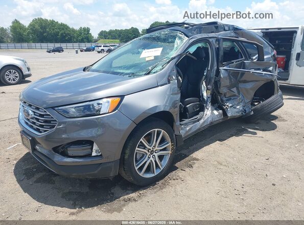 2FMPK4K94PBA11423 2023 FORD EDGE Серый Передняя левая четверть