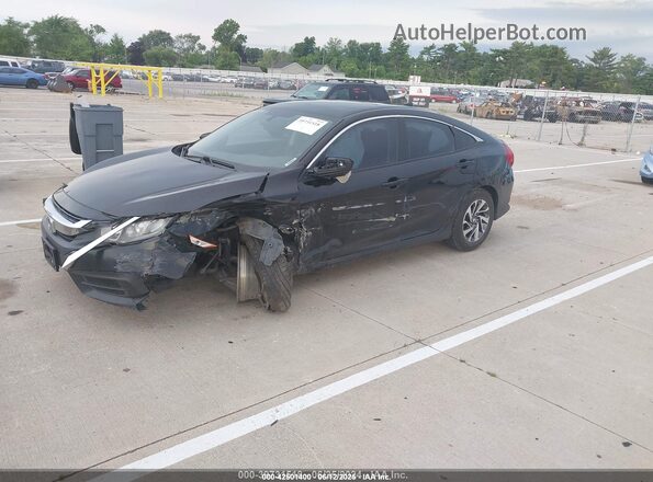 2HGFC2F72HH506116 2017 HONDA CIVIC Black წინა მარცხენა ხედი სამი მეოთხედიდან