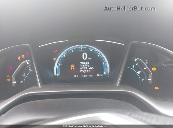 2HGFC2F72HH506116 2017 HONDA CIVIC Black უკანა სავარძლების ხედი