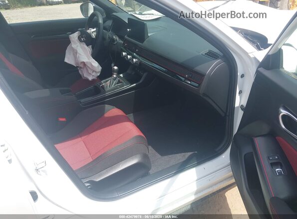 2HGFE1E5XSH477007 2025 HONDA CIVIC SI Белый Вид салона спереди