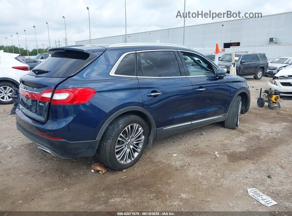 2LMPJ8LR7HBL32578 2017 LINCOLN MKX Синий Задняя правая четверть