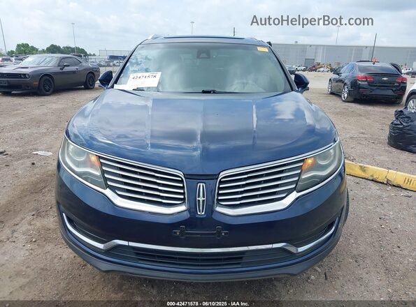 2LMPJ8LR7HBL32578 2017 LINCOLN MKX Синий Вид щитка приборов