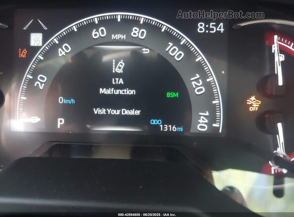 2T3P1RFV8SW537216 2025 TOYOTA LE Серый Вид задних сидений