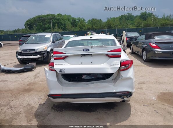 3FA6P0LU6JR172965 2018 FORD FUSION HYBRID Белый 