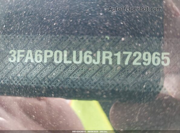 3FA6P0LU6JR172965 2018 FORD FUSION HYBRID Белый Вид подкапотного пространства