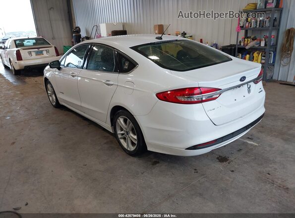 3FA6P0LUXJR141721 2018 FORD FUSION HYBRID Белый Задняя левая четверть