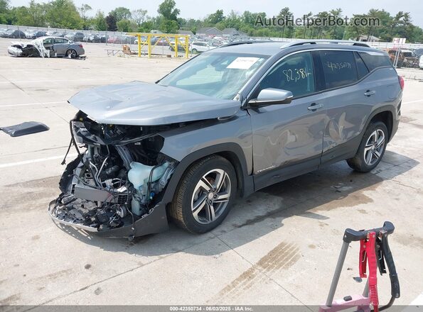 3GKALPEV8ML341619 2021 GMC TERRAIN Gray Przód lewy