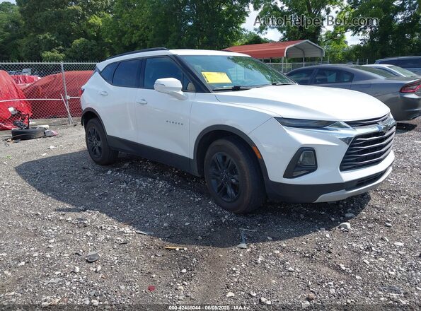 3GNKBCRSXMS518468 2021 CHEVROLET BLAZER Белый Передняя правая четверть