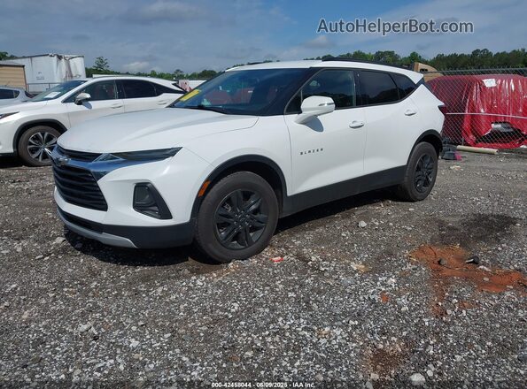 3GNKBCRSXMS518468 2021 CHEVROLET BLAZER Белый Передняя левая четверть