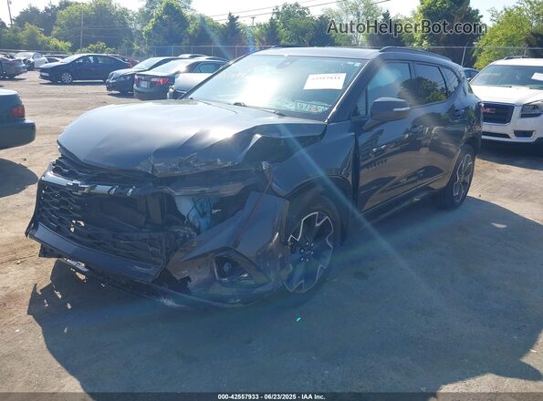 3GNKBERS6MS530290 2021 CHEVROLET BLAZER Серый Передняя левая четверть