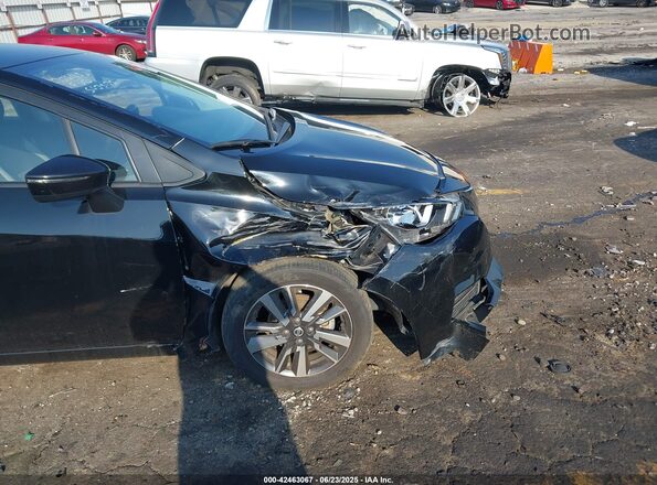 3N1CN8EV2ML874377 2021 NISSAN VERSA Black Դիմացի տեսք