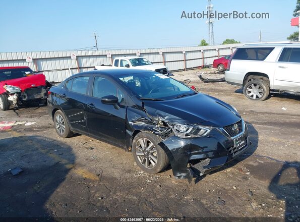 3N1CN8EV2ML874377 2021 NISSAN VERSA Black Առջևի աջ