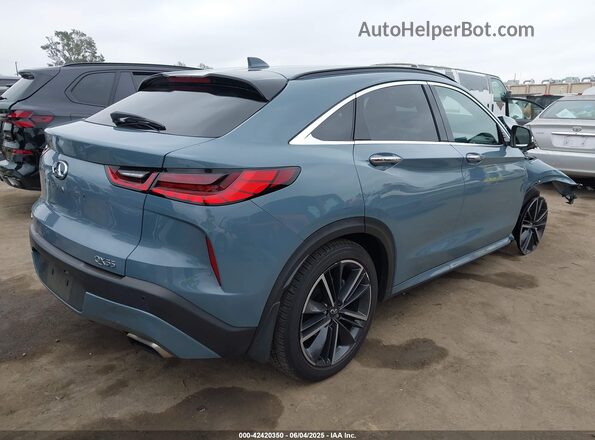 3PCAJ5JR5PF124353 2023 INFINITI QX55 Light Blue Задняя правая четверть