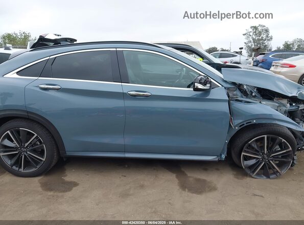 3PCAJ5JR5PF124353 2023 INFINITI QX55 Light Blue Панорамный вид салона 360°