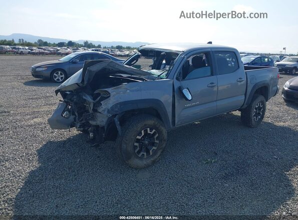 3TMCZ5AN0MM373858 2021 TOYOTA TACOMA Серый Передняя левая четверть