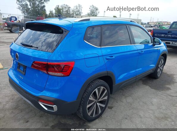 3VVEX7B22RM000201 2024 VOLKSWAGEN TAOS Синий Задняя правая четверть