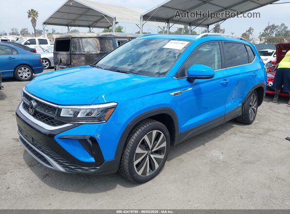3VVEX7B22RM000201 2024 VOLKSWAGEN TAOS Синий Передняя левая четверть