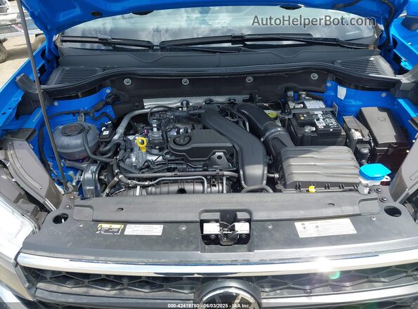 3VVEX7B22RM000201 2024 VOLKSWAGEN TAOS Синий Вид сзади