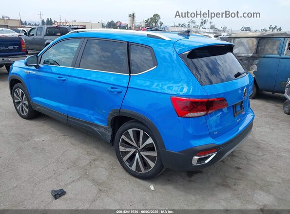 3VVEX7B22RM000201 2024 VOLKSWAGEN TAOS Синий Задняя левая четверть