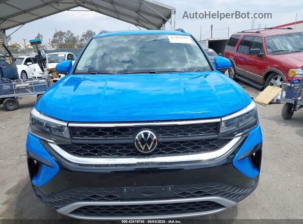 3VVEX7B22RM000201 2024 VOLKSWAGEN TAOS Синий Вид щитка приборов