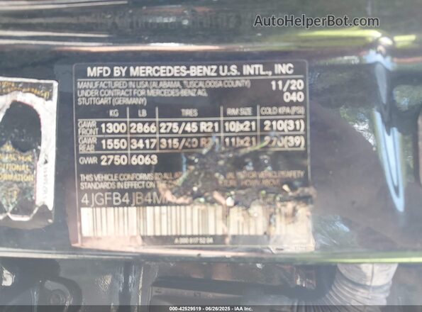 4JGFB4JB4MA362789 2021 MERCEDES-BENZ GLE 350 Black Widok komory silnika