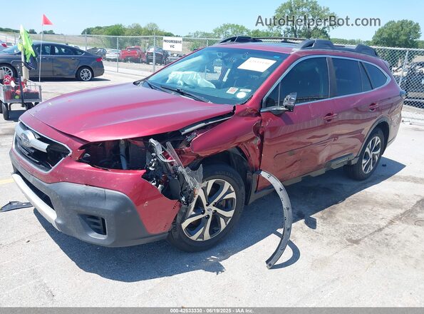 4S4BTANC6M3105425 2021 SUBARU OUTBACK Red Vista tres cuartos delantera izquierda