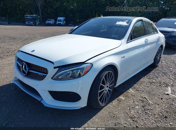 55SWF6EB6HU185222 2017 MERCEDES-BENZ AMG C 43 White Передня ліва чверть