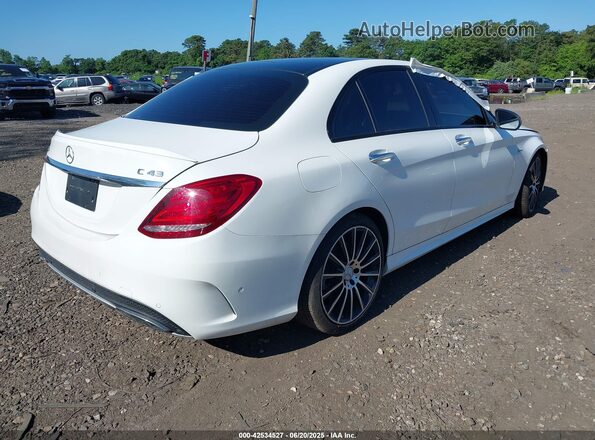 55SWF6EB6HU185222 2017 MERCEDES-BENZ AMG C 43 White Задня права чверть